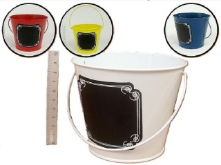 Organizer wiaderko met. z polem do pisania kredą