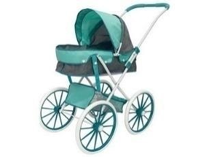 Wózek gondola duże koła szaro-miętowy