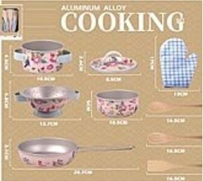 Zestaw metalowych garnków