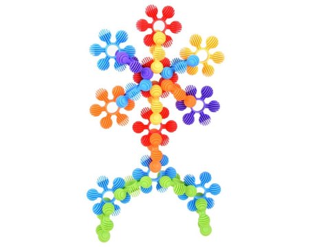 Kreatywne klocki 72 elementy mini wafle Płatki śniegu gwiazdki ZA1688