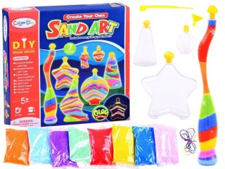 Kreatywny zestaw obrazek piasek w butelce wisiorek ozdoba ZA2876