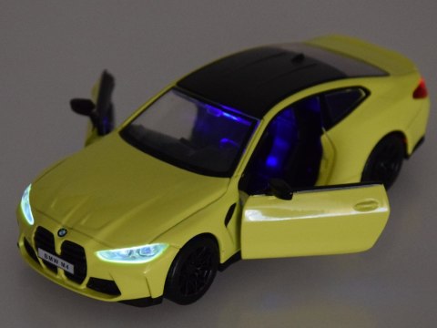 Auto metalowe model BMW M4 skala 1:32 dźwięki światła ZA4617