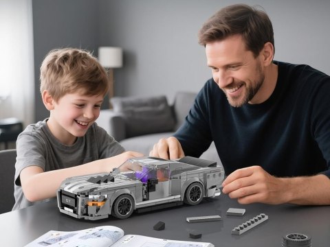 Klocki techniczne Sportowe auto SZARE z lat 60. 437-ele ZA5783