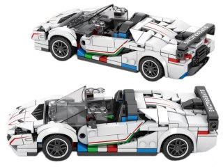 Klocki techniczne Supersportowe auto BIAŁY KABRIOLET spojler 348-ele ZA5787