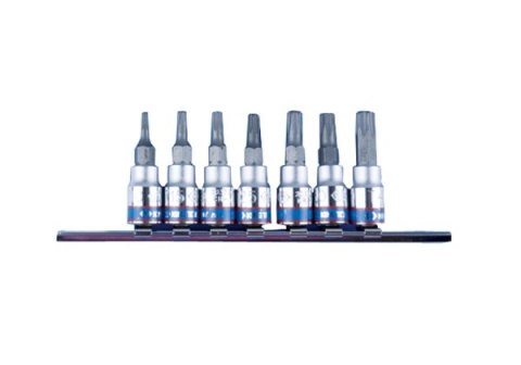 KPL. NASADEK 1/4'' TORX Z OTWOREM,7 SZT T10-740 NA SZYNIE
