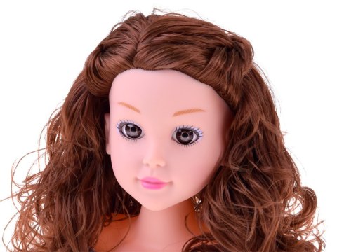 Głowa do czesania 20 cm LALKA SZATYNKA z akcesoriami fryzjerskimi ZA5838