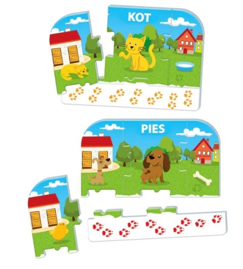 Gra edukacyjna Zwierzęta Na Farmie Uczę się Bawiąc Język Polski Clementoni 50768