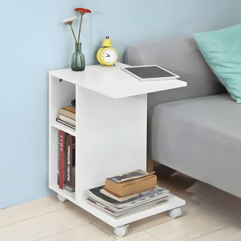 Stolik kawowy szafka nocna na kółkach organizer ModernHome