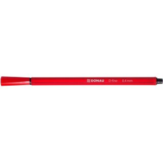 Cienkopisy Donau D-Fine 0.4mm czerwone (10)