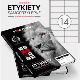 Etykiety Emerson A4 97x42.4mm białe (100)