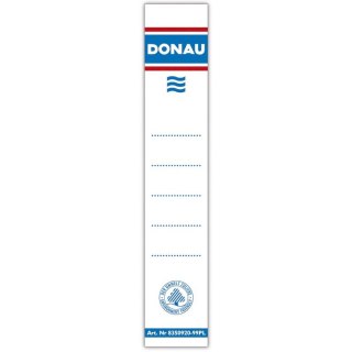 Etykiety na segregator Donau 33x153mm samoprzylepne (20)