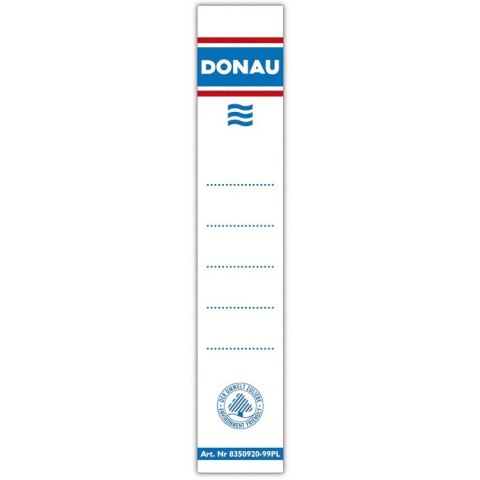 Etykiety na segregator Donau 33x153mm samoprzylepne (20)