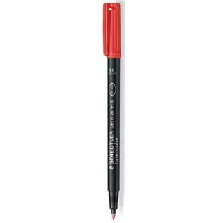 FOLIOPIS STAEDTLER LUMOCOLOR B CZERWONY