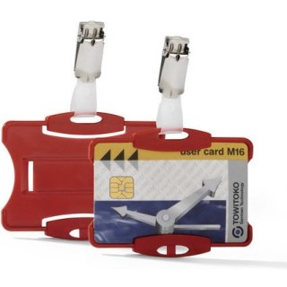 HOLDER DO KARTY DURABLE CZERWONY