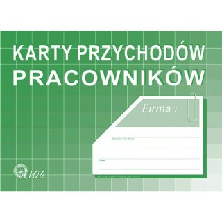 KARTY PRZYCHODÓW PRACOWNIKÓW A5