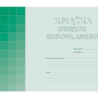KSIĄŻKA OBIEKTU BUDOWLANEGO A4 (OFFSET)
