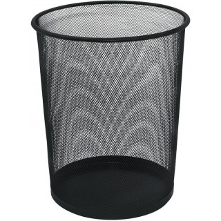 Kosz na śmieci Q-Connect 19L metalowy czarny