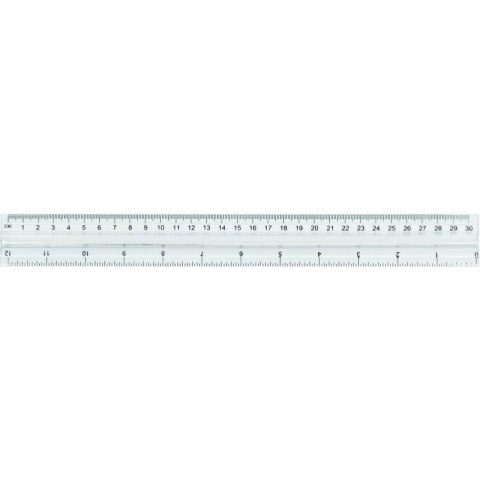 LINIJKA PRZEZROCZYSTA 30cm