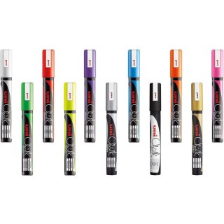 MARKER KREDOWY UNI CHALK PWE-5M RÓŻOWY