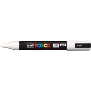 MARKER Z FARBĄ PLAKATOWĄ UNI PC-5M POSCA BIAŁY