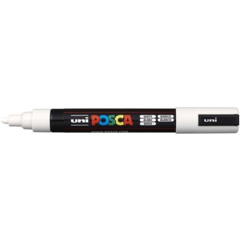 MARKER Z FARBĄ PLAKATOWĄ UNI PC-5M POSCA BIAŁY