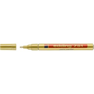 Marker olejowy Edding 751 złoty