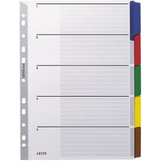 PRZEKŁADKI KARTONOWE LEITZ A4 5 KOLORÓW