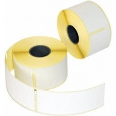 ETYKIETY NA ROLI TRIGONA 40x30mm BIAŁE (2000)