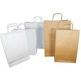 TORBA PAPIEROWA 33x12x50cm BRĄZOWA