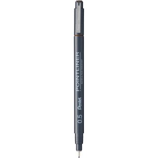 Cienkopis Pentel PointLiner 0.5mm sepia