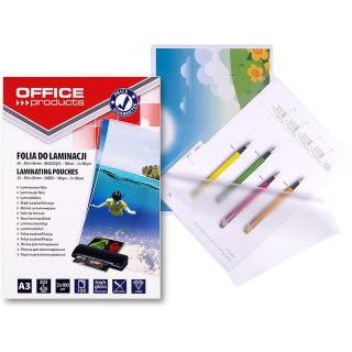 Folia laminacyjna Office Products A3 2x100µm błyszcząca (100)