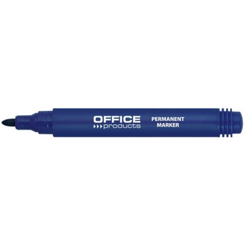 Marker permanentny Office Products 1-3mm okragły niebieski