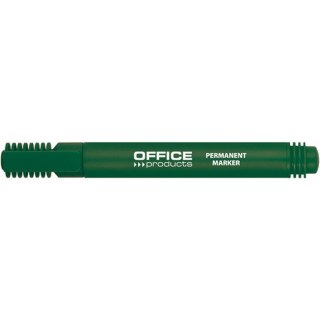 Marker permanentny Office Products 1-3mm okragły zielony