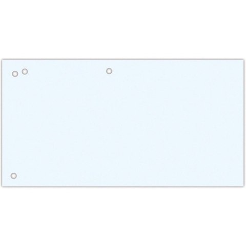 Przekładki kartonowe Office Products 1/3 A4 białe (100)