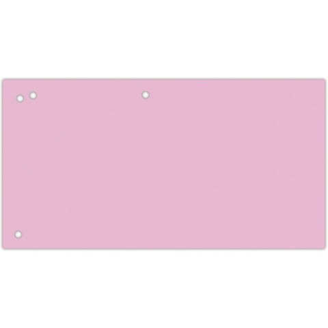 Przekładki kartonowe Office Products 1/3 A4 różowe (100)