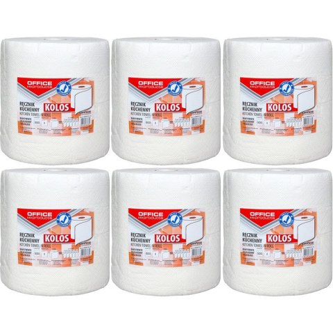 Ręczniki w rolce Office Products 100m 2w celuloza białe (6)