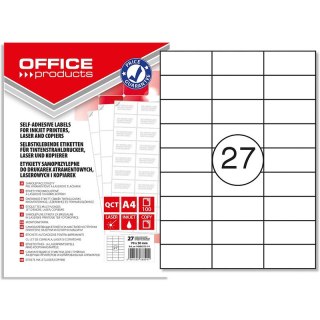 Etykiety Office Products A4 70x30mm białe (100)