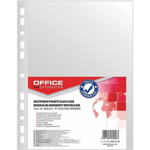 Koszulki Office Products A4/55µm krystaliczne (100)