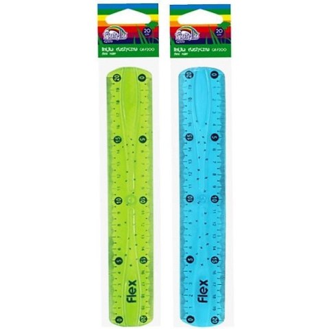 Linijka plastikowa Fiorello 20cm elastyczna