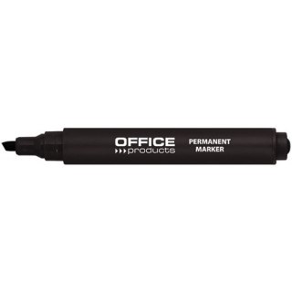 Marker permanentny Office Products 1-5mm ścięty czarny