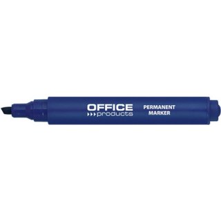 Marker permanentny Office Products 1-5mm ścięty niebieski