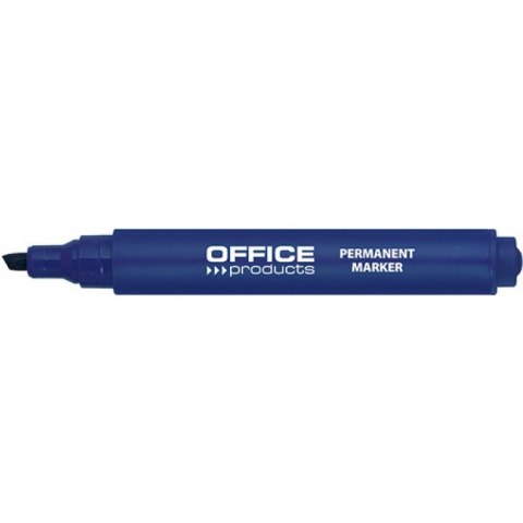 Marker permanentny Office Products 1-5mm ścięty niebieski
