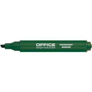 Marker permanentny Office Products 1-5mm ścięty zielony