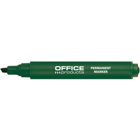 Marker permanentny Office Products 1-5mm ścięty zielony
