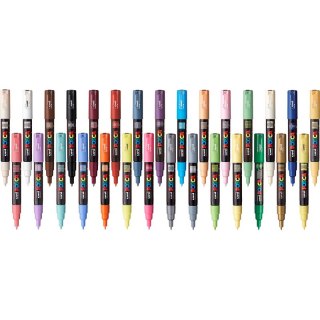 Marker z farbą plakatową Uni POSCA PC-1M pastelowy