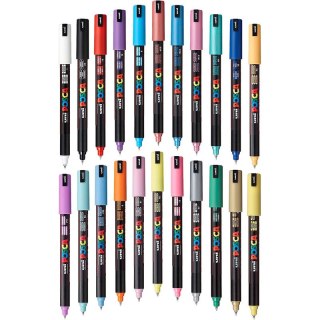 Marker z farbą plakatową Uni POSCA PC-1MR pastelow