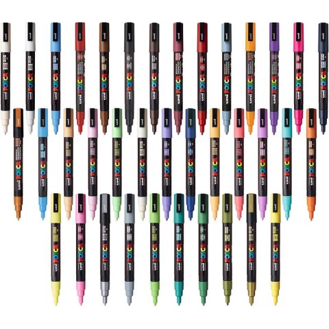 Marker z farbą plakatową Uni POSCA PC-3M fuksja