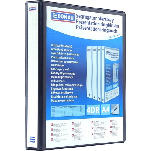 Segregator ofertowy Donau A4/50mm 4R czarny