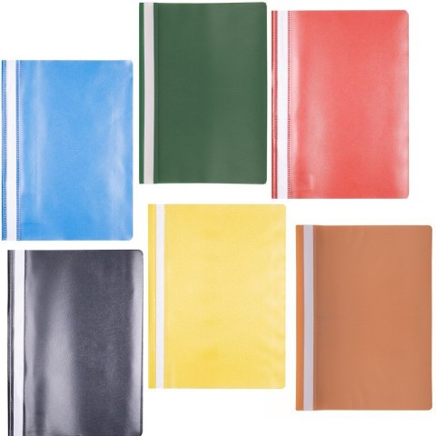 Skoroszyt OFFICE PRODUCTS, 120/180 mic, PP, żółty