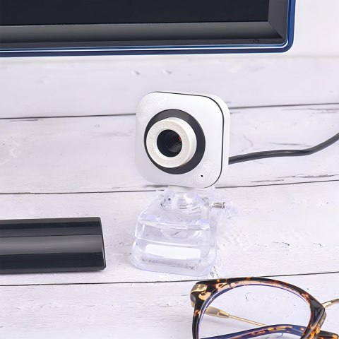 Kamera internetowa z mikrofonem do komputera regulowana USB